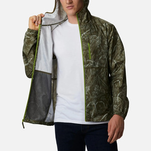 Chaqueta Cortavientos Ligera con Capucha y Estampado Botánico Unisex, Personalizable (OEM), Resistente al Agua, para Senderismo al Aire Libre, Venta al Por Mayor - Product Image 1