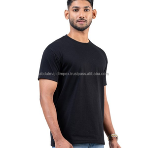 T-shirt vierge unisexe 180 GSM 100% coton respirant, prix usine direct, vente en gros, personnalisation du logo, fabricant - Product Image 3