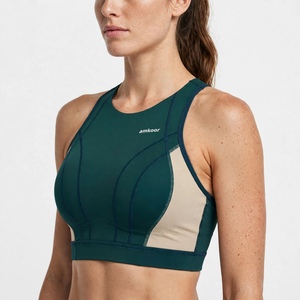 Sujetador deportivo tipo racerback para mujer, color personalizado, sin aros, transpirable, sin costuras, copa completa, deportivo, para todas las estaciones, lavable a máquina - Product Image 5