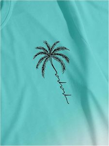 Conjuntos Cortos para Hombre, Conjuntos de 2 Piezas, Camisetas con Estampado Tropical y Pantalones Cortos, Conjuntos para Vacaciones en la Playa - Product Image 5