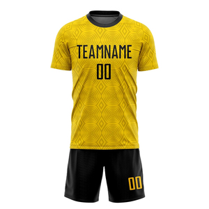 Ensemble d'uniformes de football personnalisés de style actuel pour hommes adultes, haute qualité, séchage rapide, 100% polyester avec personnalisation - Product Image 3