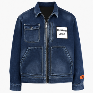 Tela para Chaqueta Vaquera OEM, Nueva Moda, Alta Calidad, Logotipo Personalizado Bordado para Hombre, Estilo Salpicado de Pintura, Primavera, Ocio, Casual, Tejido - Product Image 5