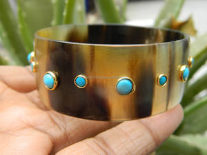 Alta demanda, brazaletes de cuerno de búfalo con acabado natural, pulseras, joyería a precios asequibles, brazalete hecho a mano, pulsera a granel - Product Image 3