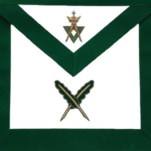 Delantal Masónico de Cuero con Cuentas Bordadas de Alta Calidad Hecho a Medida para Maestros Masones, Resistente al Agua, Diseño Vintage - Product Image 2