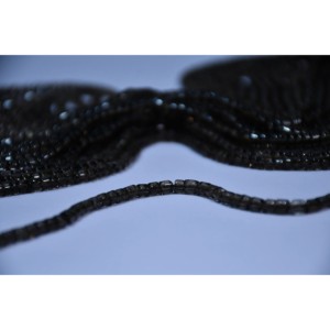 Cuentas de Cuarzo Ahumado Rondelle de 8mm de Alta Calidad, Corte Liso para la Fabricación de Joyas - Venta al por Mayor desde Jaipur, India - Product Image 4