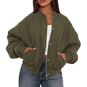 Blouson Bomber Tissé de Haute Qualité pour Femme – Léger, Confortable et Tendance – Veste d'Aviateur - Product Image 6