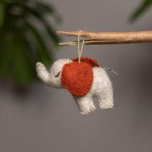 Wool Felt <b>Elephant</b> <b>Ornament</b> Handmade Safari Animal Toy Hanging Decor Felt <b>Elephant</b> Toy Kids Gift Wholesale Bulk - Product Image 6
