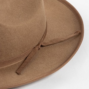 Sombrero de Fieltro de Lana de Ala Corta Estilo Vaquero Occidental para Hombre y Mujer, Novedad de Invierno 2024, para Vestir Casual - Product Image 3