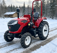 Tracteur agricole multifonctionnel robuste à pneus radiaux larges, 120 ch, 100 ch, 4x4, automatique, diesel, pour opérations sur le terrain