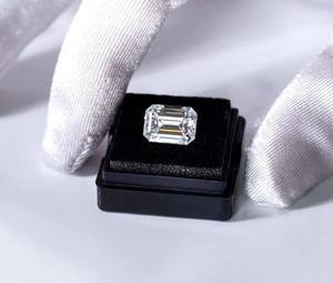 Emerald Cut Lab Grown Diamond DEF Color VVS VS Clarity CVD Loose Diamond <b>Step</b> Cut Rectangle Stone Wholesale price IGI Certified - Product Image 1