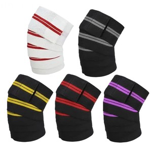 High Quality Knee Wrap with <b>Strap</b> for Squats Weightlifting Powerlifting Leg Press Cross Training-Flexible Unisex Wraps - Product Image 1