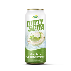 Must Try Wana Natural Dirty Soda Matcha Coconut Water Flavored 490ml 24 Pack <b>Canned</b> Sparkling <b>Coffee</b> Beverage Sacs OEM Private - Product Image 1