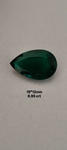 Esmeralda verde de corte lágrima, 100% natural, hecha a mano, diseñada en laboratorio, pulida, suelta, para la fabricación de joyería fina. - Product Image 2