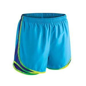 PUFFIN SPORTS Custom OEM ODM High Quality Blocked Women's Sport Shorts Elastic Waist Quick Dry Knitted Fabric Regular Fit - Product Image 4
