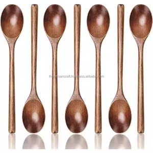 Cucharas Hechas a Mano de Madera Natural Ecológica de Lujo Personalizadas al por Mayor por ARTISAN CRAFT para Sopa, Café, Ensalada - Product Image 4