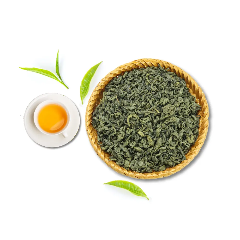 Vietnam Getränkehersteller Pekoe grüner Tee beste Aroma lockeres Blatttee Rohmaterial Tee-Schachtel-Verpackung
