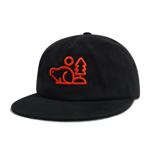 Casquette Snapback UNIZA Marron 5 Panneaux avec Logo Brodé Blanc Motif Castor et Arbre, Chapeau Décontracté Unisexe en Toile pour Adultes, Adapté aux Quatre Saisons - Product Image 5