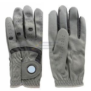 High Quality Custom Golf <b>Gloves</b> Genuine Leather OEM Wholesale Cabretta Leather Breathable Palm High <b>Grip</b> Sports Non-Slip Men's - Product Image 4