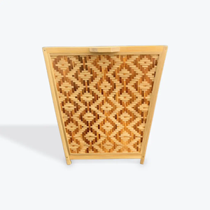 Maceta Cuadrada de Bambú Tejida y Tallada a Mano, Ecológica, Duradera, Biodegradable, para Interiores/Exteriores, para Plantas Colgantes, Jardín, Hogar - Product Image 4