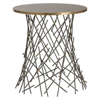 Tables consoles de luxe uniques, de conception élégante, fabriquées en métal de qualité supérieure, avec cadre en métal peint en poudre de couleur noire et finition plaquée or de haute qualité.