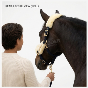 Harnais de cheval en nylon rembourré doux et réglable avec logo personnalisé, design élégant, pour la course d'endurance, avec boucles confortables en alliage de zinc - Product Image 5