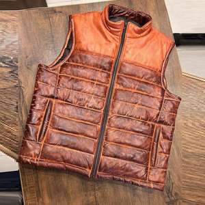 Gilet de moto en cuir personnalisé 2026 pour la course et la sécurité, pour hommes, fabricant OEM, fabriqué au Pakistan - Product Image 1
