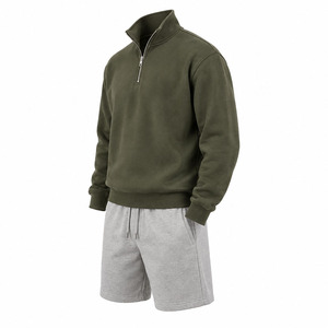 Conjunto Deportivo Informal y Cómodo para Hombre, Sudadera con Capucha y Pantalones Cortos, Ropa Deportiva de Ocio - Product Image 3