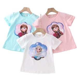 Camiseta con estampado digital multicolor personalizada para niños y niñas, ropa cómoda de algodón, Unisex - Product Image 1