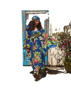 Váy kaftan nữ với sequin và thêu - Product Image 3