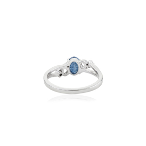 Beautiful Art Deco Style Natural <b>Blue</b> Sapphire Gemstone 925 Sterling Silver Handmade <b>Ring</b> for Women Party Wear - Product Image 6