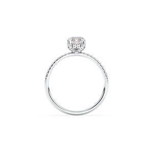 Bague en diamant de laboratoire REYES certifié IGI, taille radiant 1,22 carat, design classique, or massif 14 carats, bijoux pour mariages et fêtes, pour elle - Product Image 5