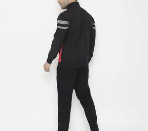 Veste de survêtement homme color block avec fermeture éclair intégrale, col montant, style sportif, respirante, en polyester et coton, coupe classique, pour l'automne - Product Image 2