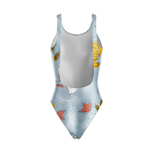 Traje de Baño Personalizado para Mujer, Ecológico, Transpirable, Antibacterial, Resistente al Viento, Sin Costuras, Talla Grande, de Secado Rápido, Spandex/Poliéster - Product Image 5