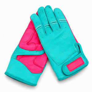 Prix de gros Gants d'entraînement au bâton de baseball professionnels personnalisés antidérapants pour jeunes et adultes Gants de frappe à manchette courte - Product Image 6