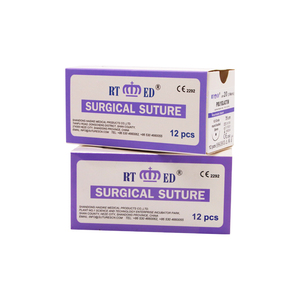 OEM <span class=keywords><strong>polyglactin</strong></span> 910 hấp thụ chỉ khâu bện phẫu thuật chủ đề với kim CE/ISO được phê duyệt - Product Image 1