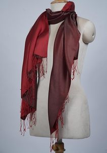 Estola Reversible de Cachemira y Seda de Alta Calidad para Mujer, Ultra Suave, Elegante, Chal de Moda con Acabado Premium para Uso Casual - Product Image 3