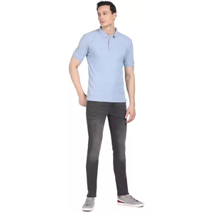 Polo personnalisé en gros en ligne pour hommes et femmes, impression de logo, grandes tailles, manches courtes, col uni, polo de travail et de golf pour hommes - Product Image 4