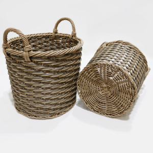 Eco-Friendly Seagrass <b>Storage</b> Container With Handle, Durable <b>Basket</b> For Laundry Clothes <b>Toys</b> & Home Organization - Product Image 3