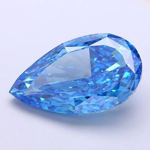Diamante Suelto de Corte Pera de 3 Quilates, Cultivado en Laboratorio, Certificado por IGI, CVD, Azul Fantasía, VVS2 VS1, Unisex, para Joyería Premium - Product Image 3