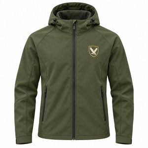 Men's Custom Tactical Softshell Jacket Multi Pocket Waterproof Windproof Hooded Outdoor <b>Camping</b> Hiking Jacket - Product Image 3