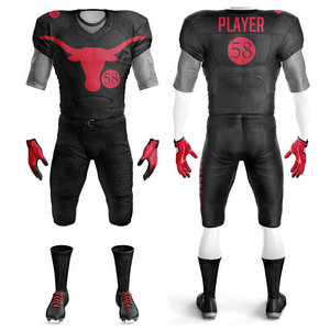 Men Club Soccer Shirt and <b>Padded</b> Pants High Quality Team Uniform Jersey Set American Football Uniform Manufacturer Team Player - Product Image 4
