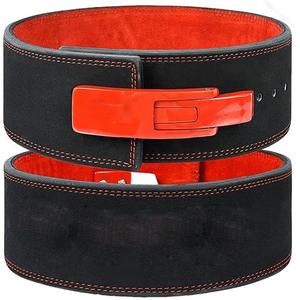 Ceinture de musculation en cuir suédé noir, ceinture de musculation pour la salle de sport, entraînement physique, musculation, soutien lombaire, ceinture de powerlifting - Product Image 6