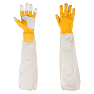 Guantes de Apicultura Profesionales, Guantes de Seguridad Duraderos de Cuero con Puño Extendido para Trabajos en Colmenas, OEM al por Mayor - Product Image 6
