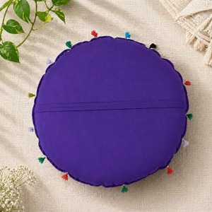 <b>Round</b> meditation <b>cushion</b> cover Indian floor pillow - Product Image 2