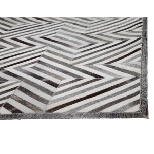 Modern Geometric Pattern Area Rug Rectangle Non-Slip Flat <b>Pile</b> PVC Backing Living Room Decor - Product Image 4