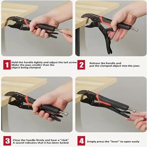 Morsetto per Saldatura Industriale in Acciaio Forgiato da 8-10 Pollici, Base Girevole a 360 Gradi, Pinza di Bloccaggio in Metallo - Product Image 2