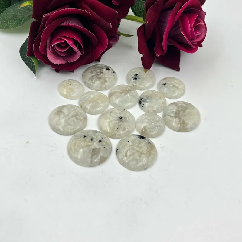 Natural Crystal Moon Stone Gemstone Carved Moon Face Tumbled Home Decor Gift Wholesale Price Healing Quartz Chakra Reiki Stones