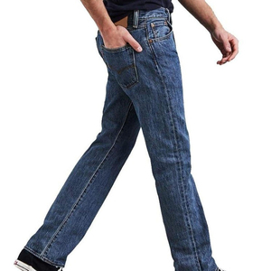 Men's Denim <b>Jeans</b> Pant Fashionable Cotton Washable Mid <b>Waist</b> <b>Elastic</b> <b>Waist</b> Custom Design Premium Quality Customizable Cheap - Product Image 2
