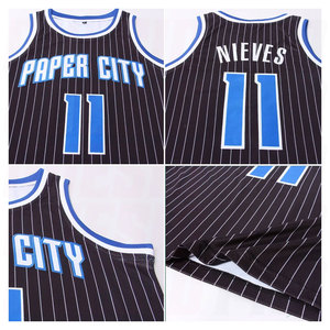 Camiseta de Baloncesto Personalizada con Rayas Blancas y Negras, Blanca Real, Auténtica, Sin Logotipo, Uniforme de Equipo en Blanco, Transpirable, de Secado Rápido, Sublimada - Product Image 5