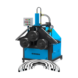 Nouvelle machine à cintrer hydraulique automatique à trois rouleaux pour les modèles de prix d'usine en acier inoxydable en aluminium 140 114 90 60 V UI H bends - Product Image 1